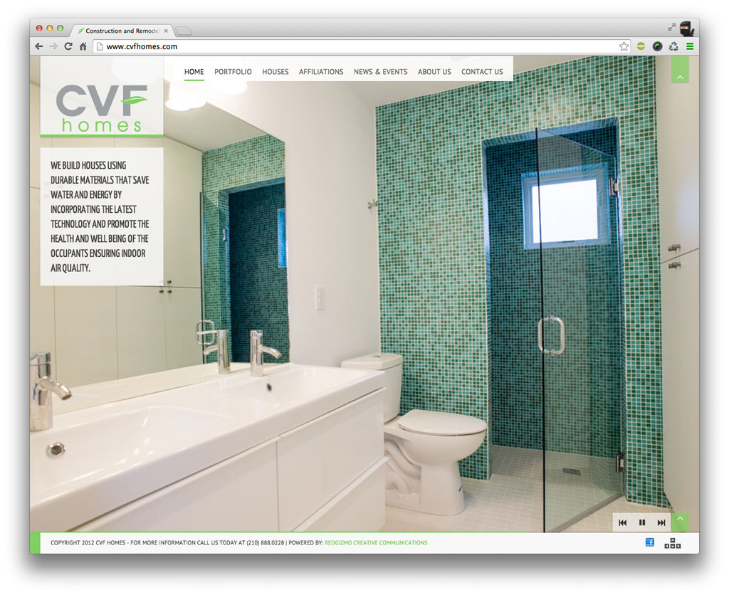 CVF Homes San Antonio Real Estate Website Design